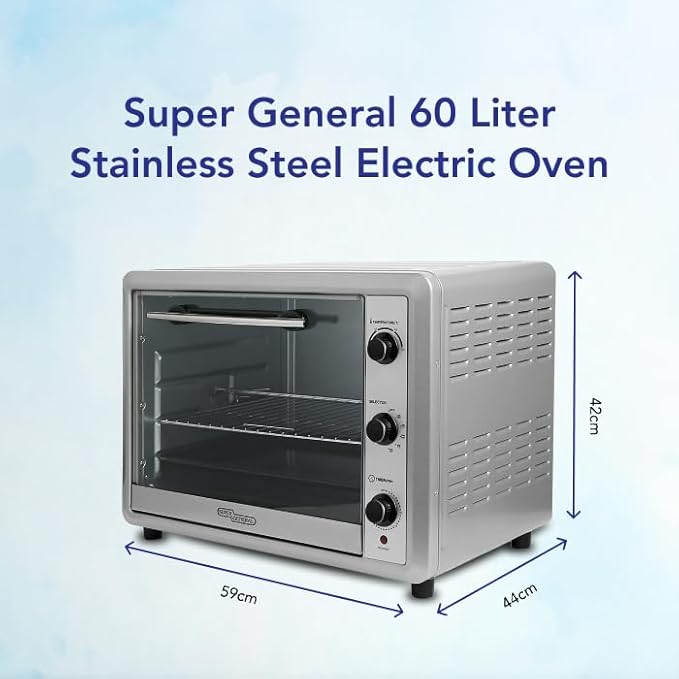 Super General SGEO 064KRC 60L Stainless Steel Electric Oven