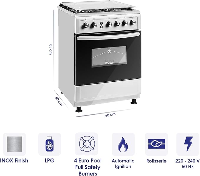 Super General SGC 6470 60×60 Stainless Steel Cooker