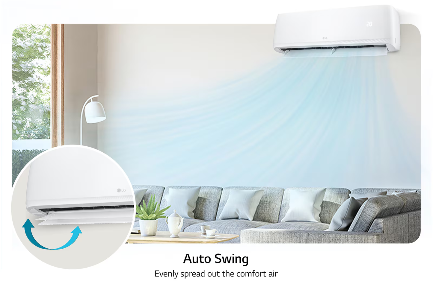 LG-AC 1.5TR SPLIT WALL MOUNTED AC ROTARY