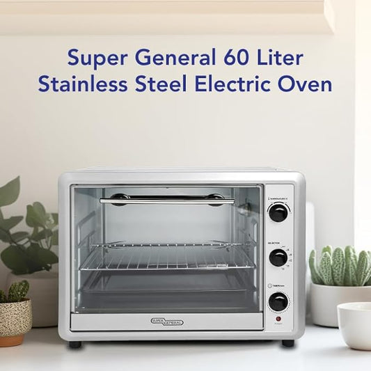 Super General SGEO 064KRC 60L Stainless Steel Electric Oven