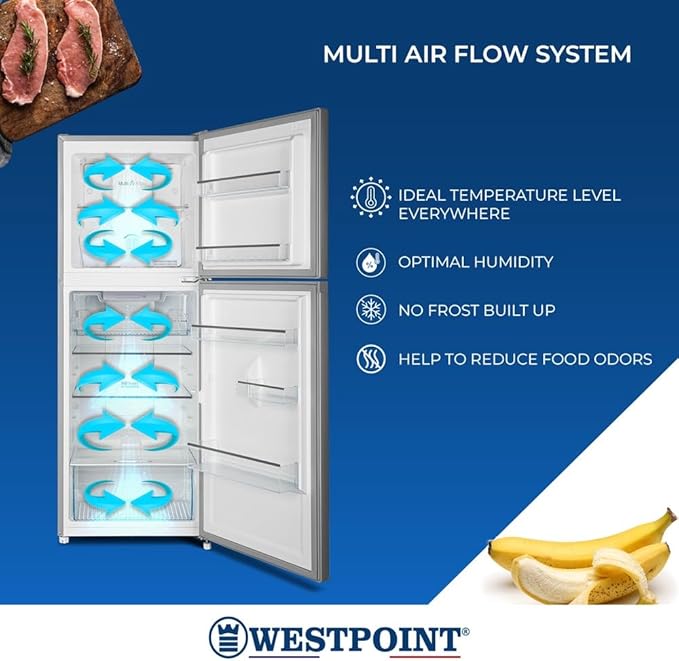 Westpoint 350L Double Door No Frost Refrigerator with Fresh Zone