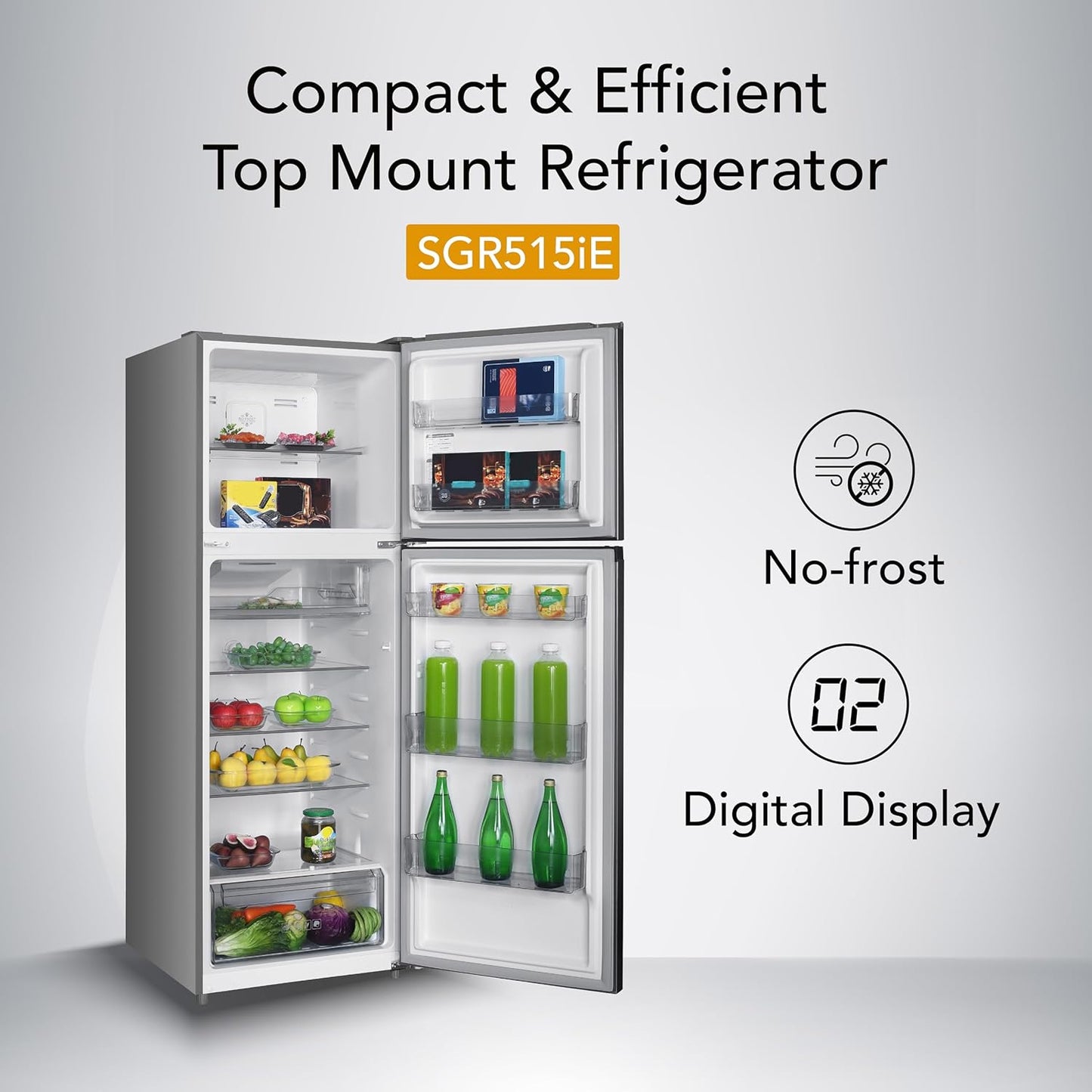 Super General SGR 515 I/IE 510L Top Mount Refrigerator