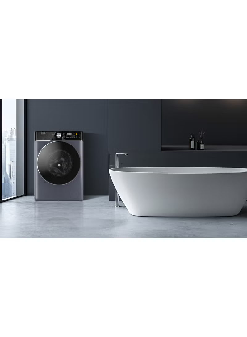 Chiq 10  Kg Front Loasd Washer Ful Auto