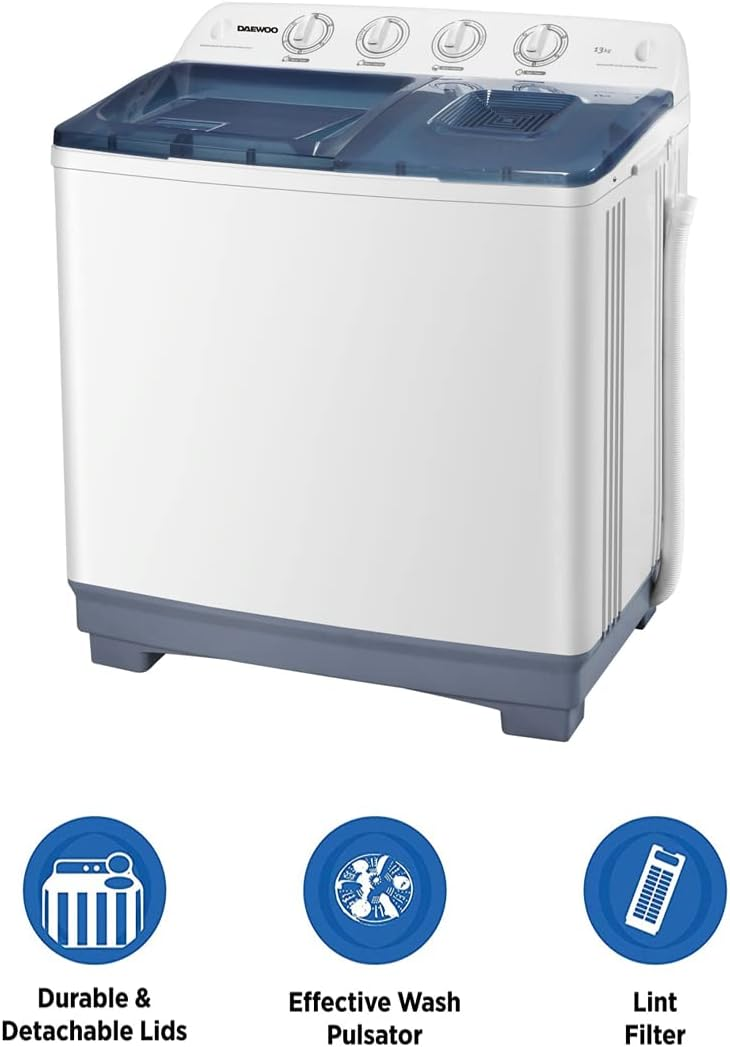 DAEWOO 13 KG TWIN TUB WASHER