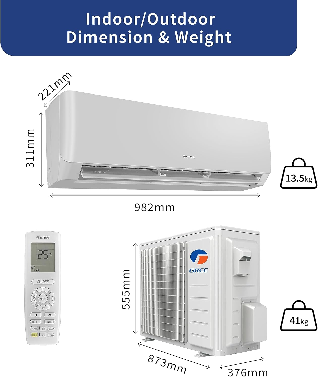 GREE-AC 1.5 TR SPLIT WALL MOUNTED AC R410 GAS