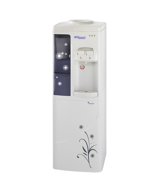 Super General SGL 1191 Hot & Cold Water Dispenser with Cooling Cabinet and Cup Holder