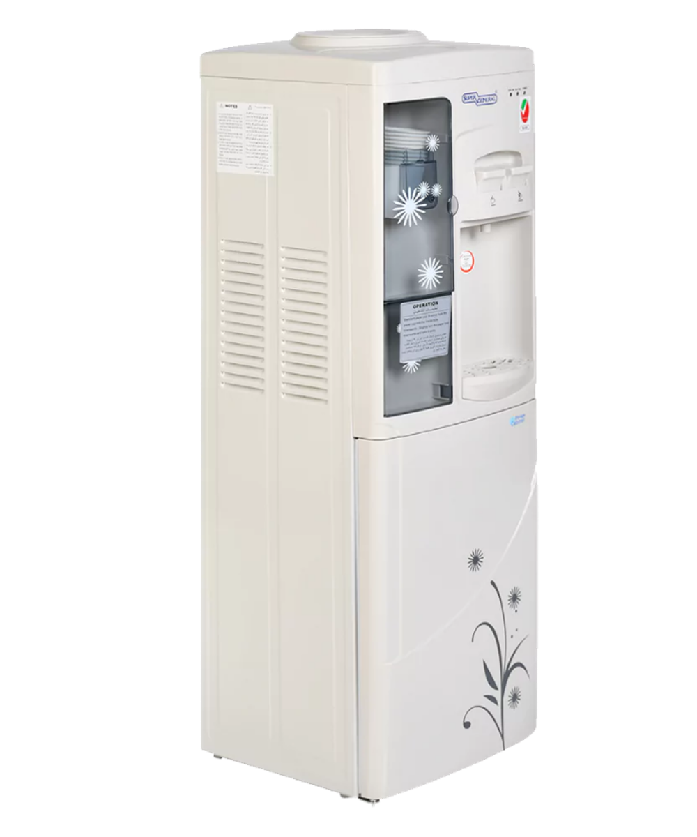 Super General SGL 1171 2-Tap Hot and Cold Water Dispenser with Cabinet