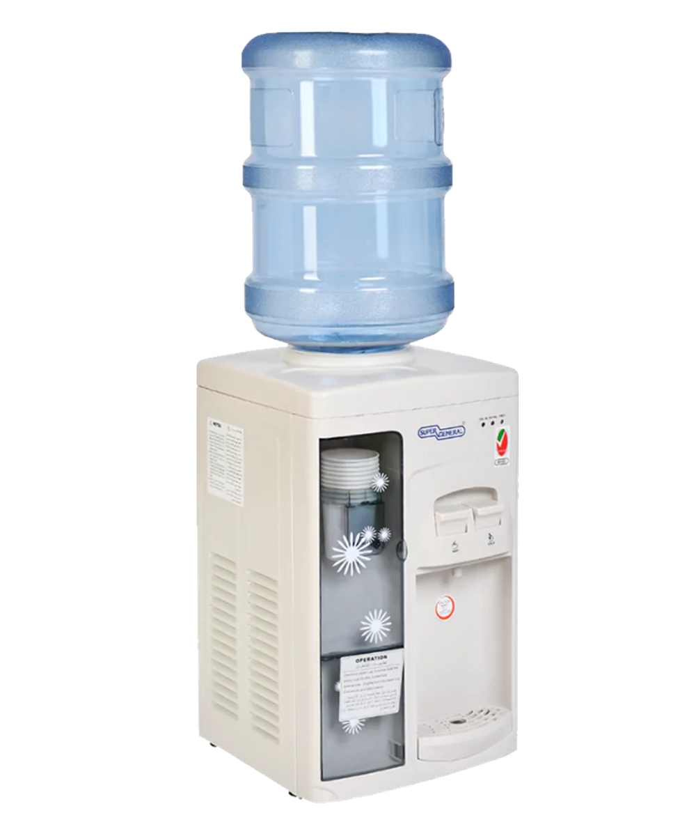 Super General SGL 1131 Counter-top Hot and Cold Water Dispenser with Cup Holder