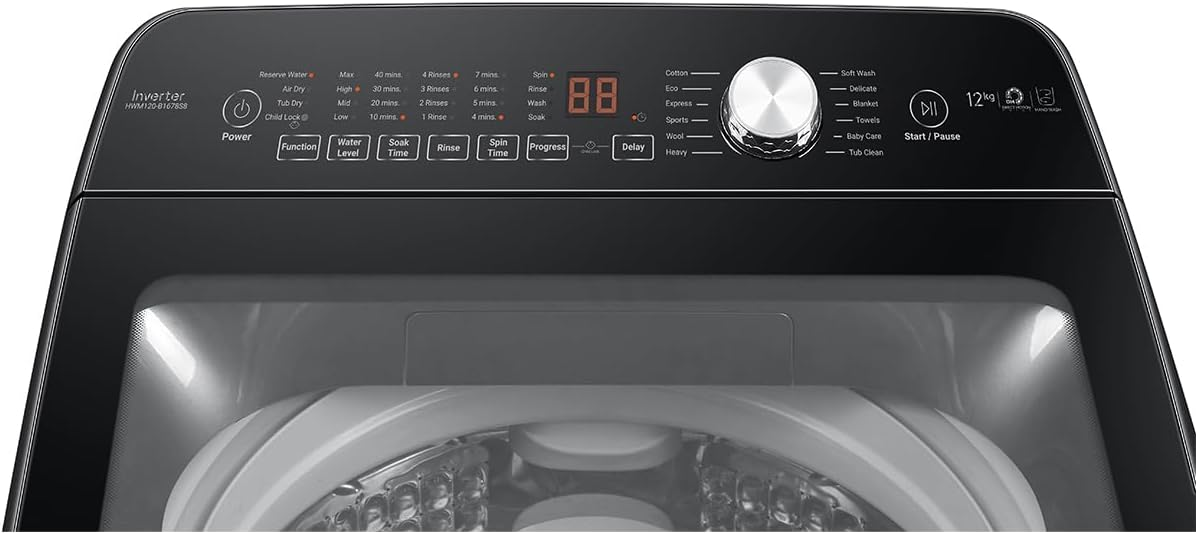 HAIER 10.5 KG TOP LOAD