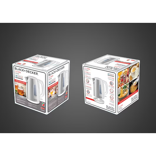 Black&Decker 1.7 Ltr Stailnless Steel Kettle