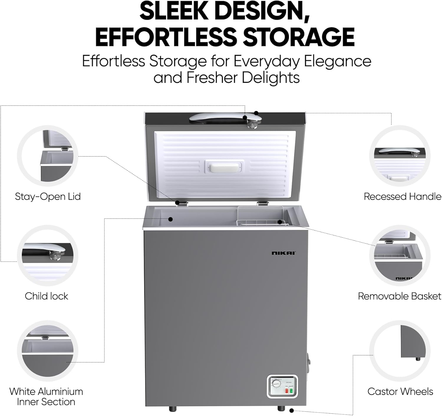 NIKAI 200 LTR CHEST FREEZER