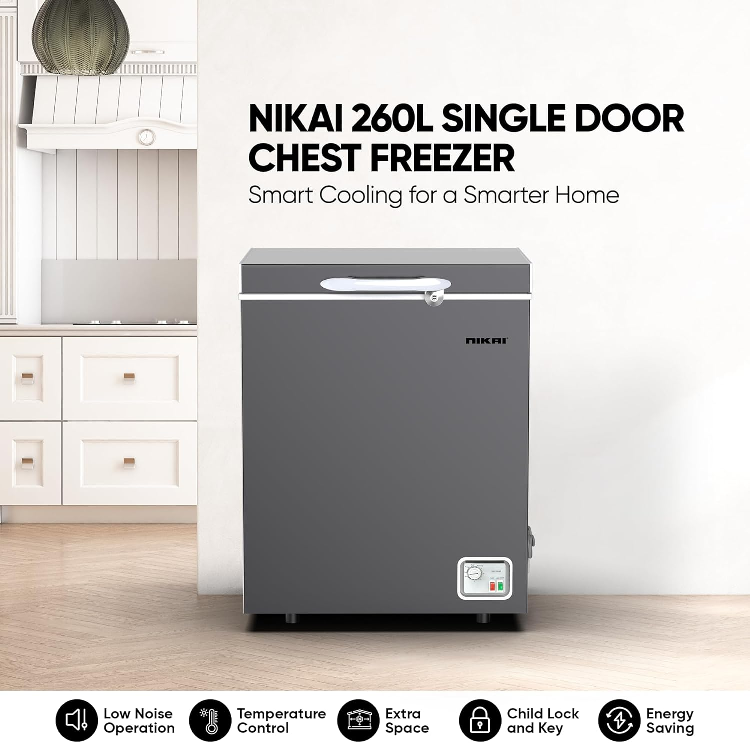 NIKAI 260 LTR CHEST FREEZER