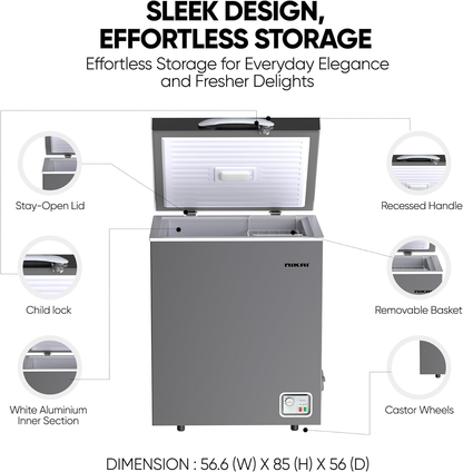 NIKAI 260 LTR CHEST FREEZER