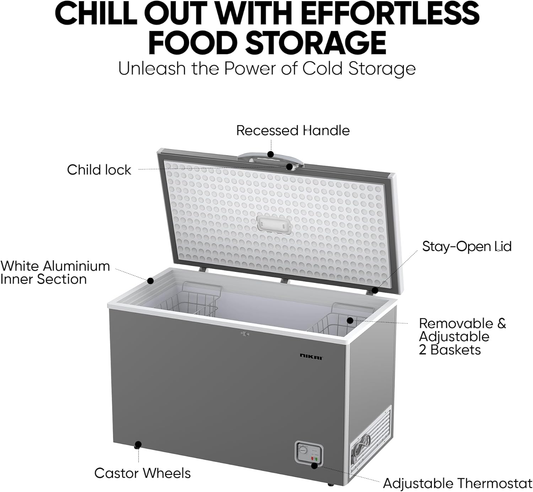 NIKAI 340 LTR CHEST FREEZER