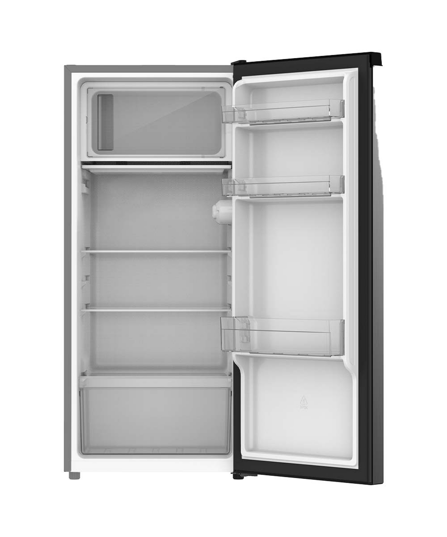 Super General SGR 186 Single-Door Compact Refrigerator (170 L; Black/Silver)