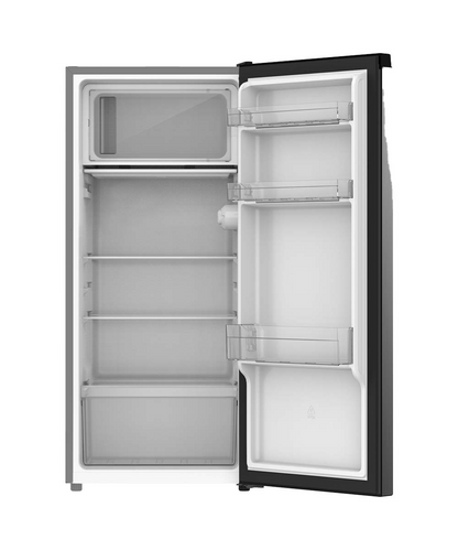 Super General SGR 186 Single-Door Compact Refrigerator (170 L; Black/Silver)