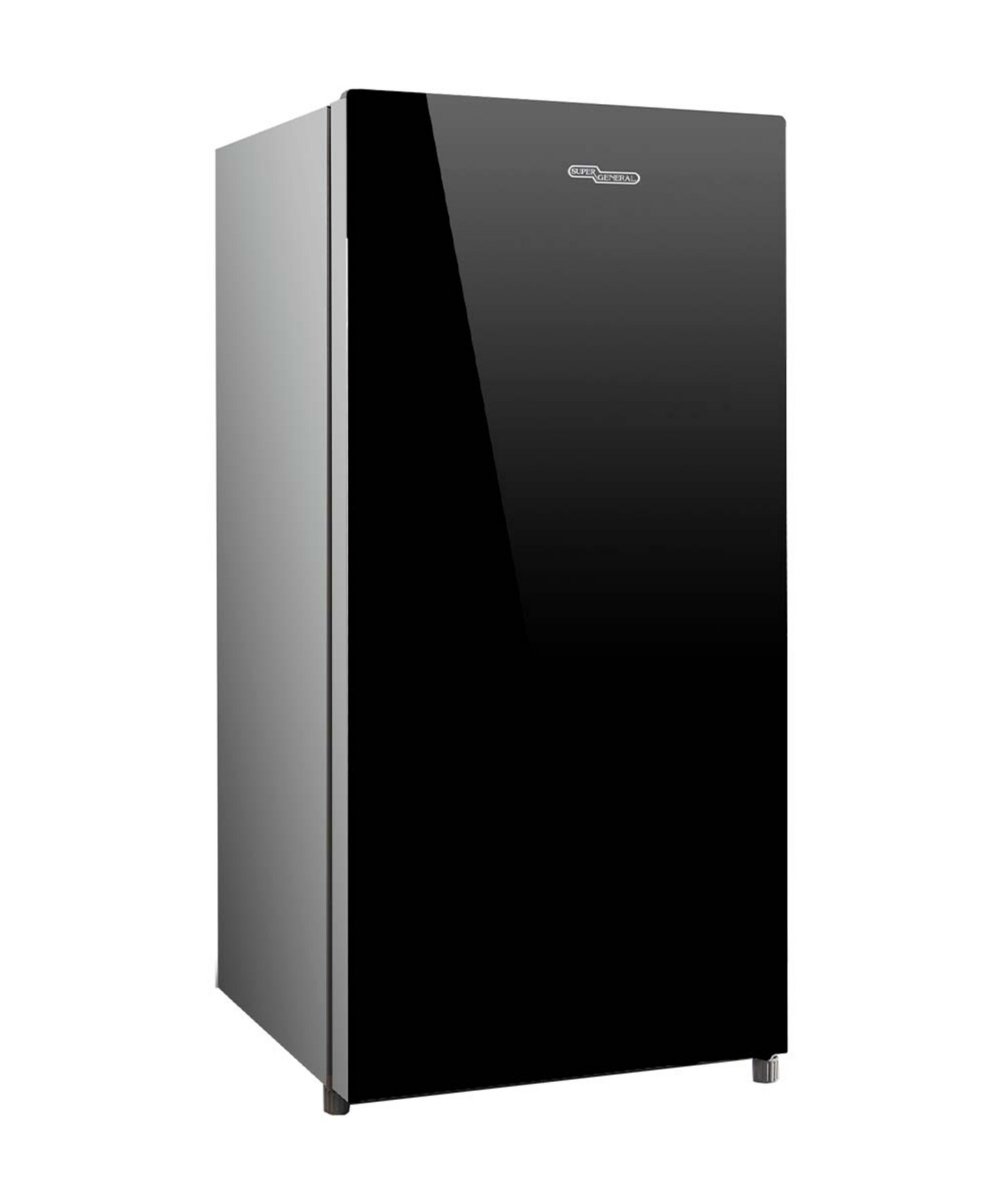 Super General SGR 186 Single-Door Compact Refrigerator (170 L; Black/Silver)